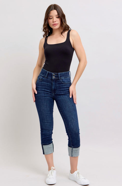 Judy Blue - Double Waist Band Capri