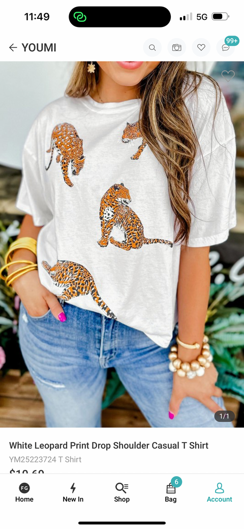 Tiger On The Prowl - T-Shirt