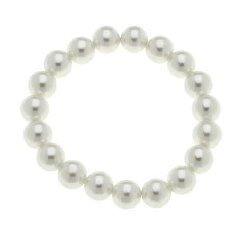 Beaded Pearl Stretch Bracelet