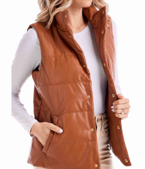 Boyd Faux Leather Vest