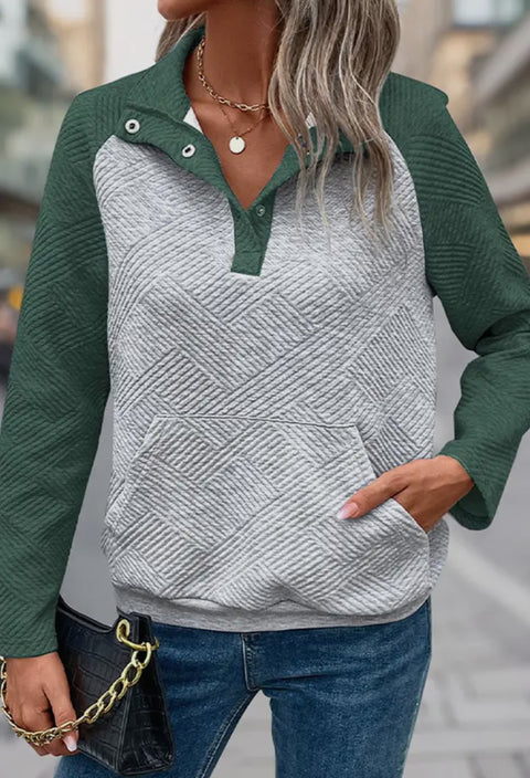 Hunter Green Kangaroo Pocket Sweatshirt