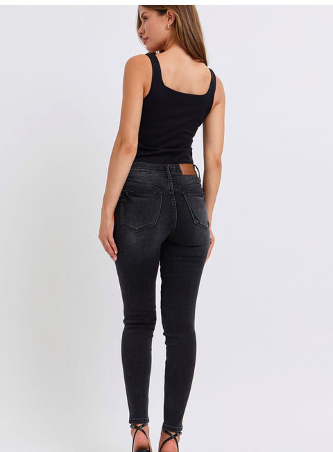 Judy Blue- Mid Rise Tummy Control Skinny Jeans