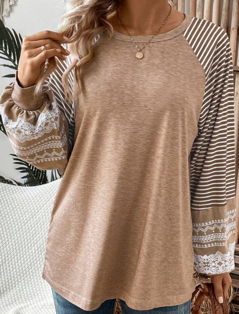 Brown Casual Top