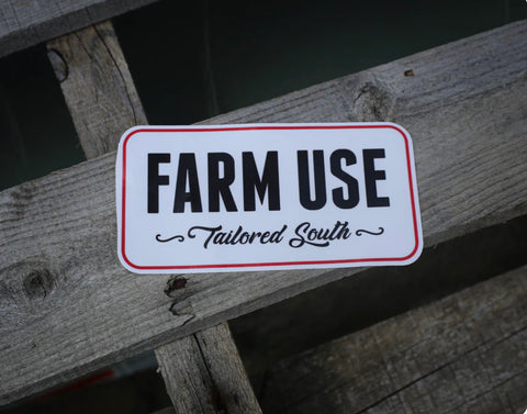 Tailored South-Farm Use Decal