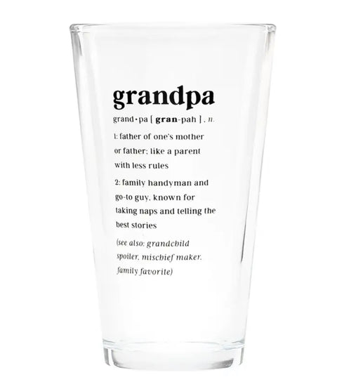 Grandpa pint glass