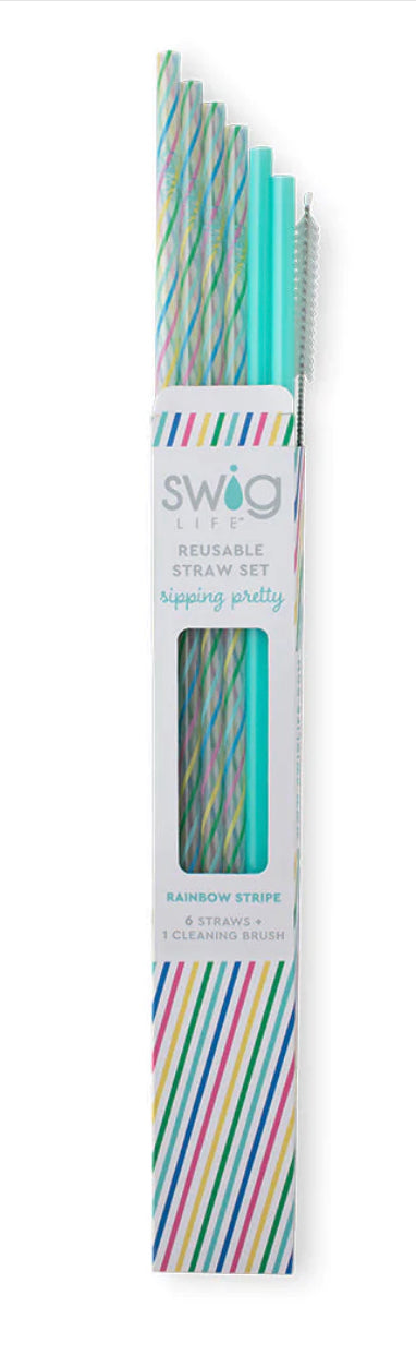 Swig Stars & Stripes Reusable Straw Set
