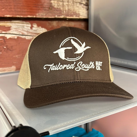 Tailored South- Brown Ducks Flying SnapBack