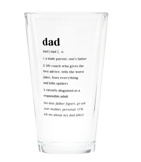 Dad pint glass